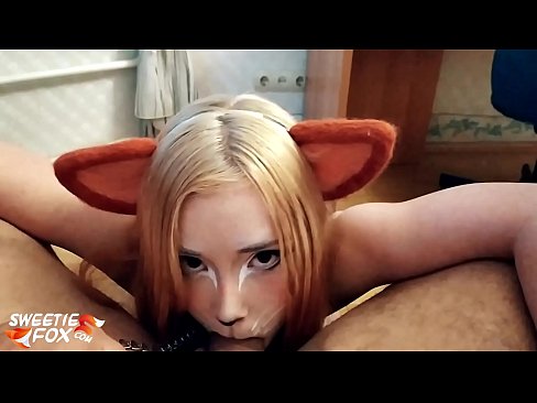 ❤️ Kitsune ਉਸ ਦੇ ਮੂੰਹ ਵਿੱਚ ਡਿਕ ਅਤੇ ਕਮ ਨਿਗਲ 'ਤੇ pa.doujin-sexy.ru ❤